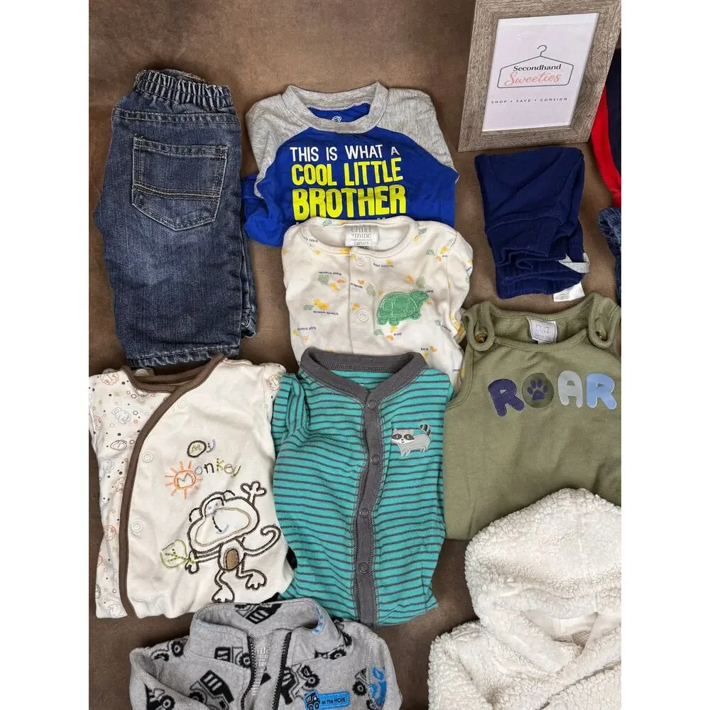 Baby Boy 3-6M Fall/Winter 19-Piece Clothing Lot Carter's Dickies #966